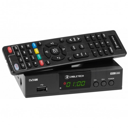 Tuner cyfrowy DVB-T2 HEVC H.265 dekoder telewizji naziemniej Cabletech URZ0338A