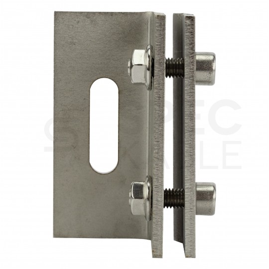 Uchwyt dachówkowy R1 do mocowania szyn montażowych paneli PV na dachach pokrytych blachą na rąbek stojący