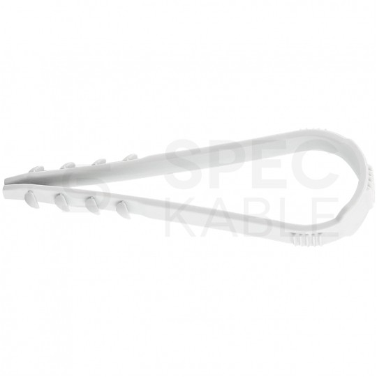 Uchwyt kablowy CMS 20-40mm do kabli i przewodów bezhalogenowa szary F-TRONIC 100szt