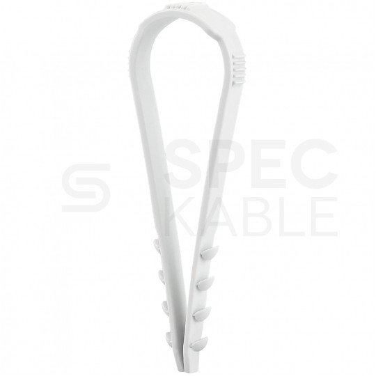 Uchwyt kablowy CMS 20-40mm do kabli i przewodów bezhalogenowa szary F-TRONIC 100szt