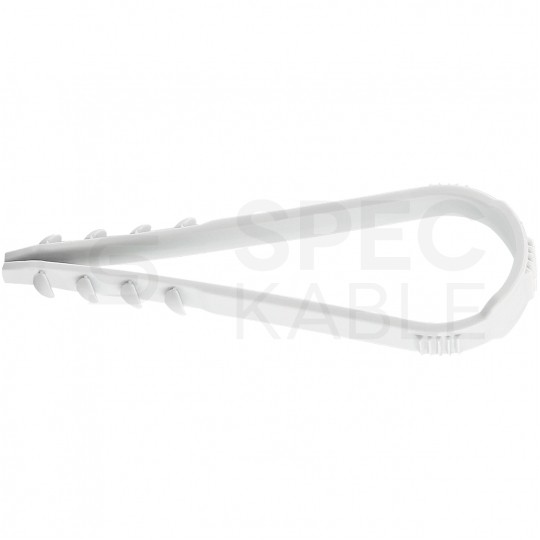 Uchwyt kablowy CMS 8-28mm do kabli i przewodów bezhalogenowa szary F-TRONIC 100szt