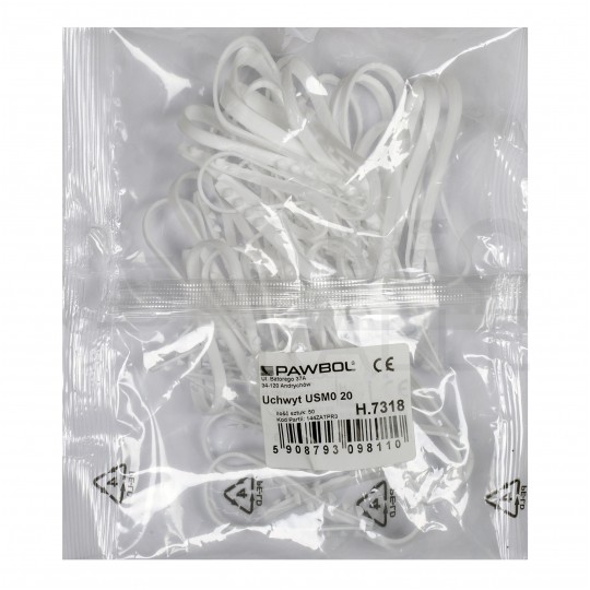 Uchwyt kablowy okrągły wbijany USMO-20 do kabli okrągłych (do 20mm) 50szt.