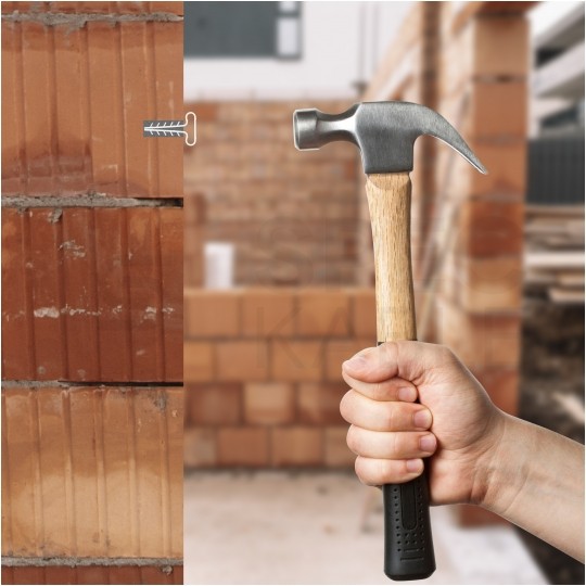 Uchwyt kablowy owalny wbijany USMP-6 do kabli płaskich YDYp (5x4,0-5x6,0) 100szt.