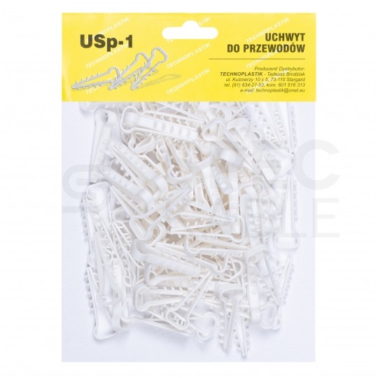 Uchwyt kablowy owalny wbijany USP-1 do kabli płaskich YDYp (2x1,5-2x2,5) 100szt.