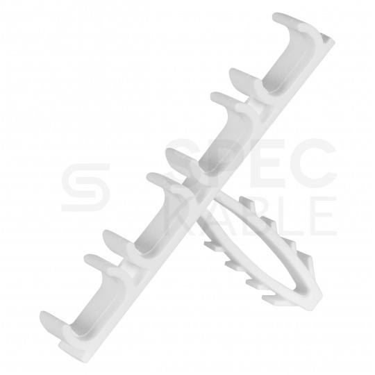 Uchwyt kablowy poczwórny szybki montaż do kabli płaskich (8/12mm) APP-01/4 50szt.