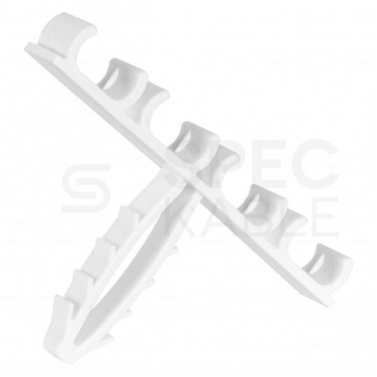 Uchwyt kablowy poczwórny szybki montaż do kabli płaskich (8/12mm) APP-01/4 50szt.