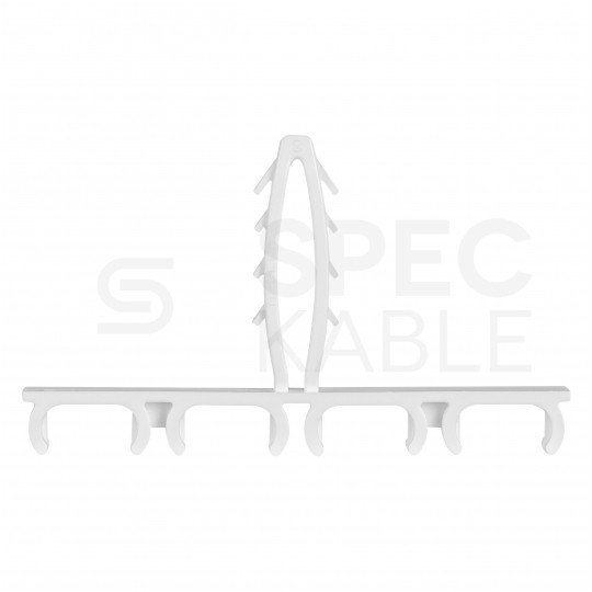 Uchwyt kablowy poczwórny szybki montaż do kabli płaskich (8/12mm) APP-01/4 50szt.