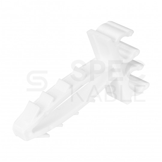 Uchwyt kablowy podwójny szybki montaż do kabli okrągłych (4-6mm) APP-03/2 100szt.