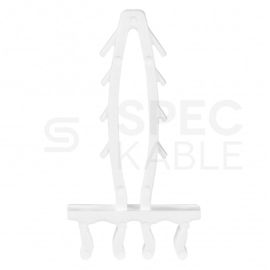 Uchwyt kablowy podwójny szybki montaż do kabli okrągłych (4-6mm) APP-03/2 100szt.