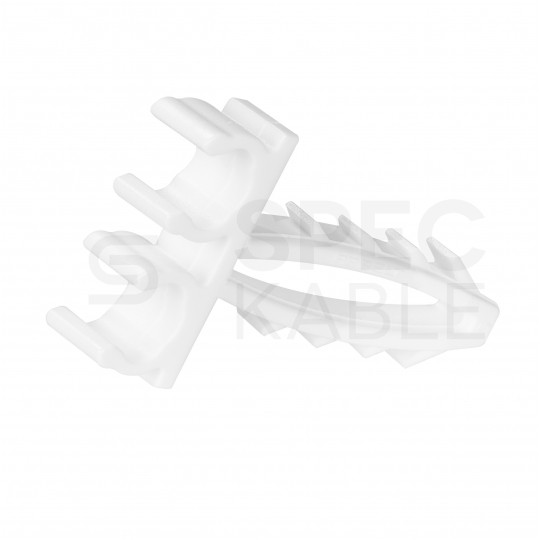 Uchwyt kablowy podwójny szybki montaż do kabli okrągłych (4-6mm) APP-03/2 100szt.