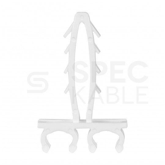 Uchwyt kablowy podwójny szybki montaż do kabli okrągłych (6-9mm) APP-02/2 100szt.