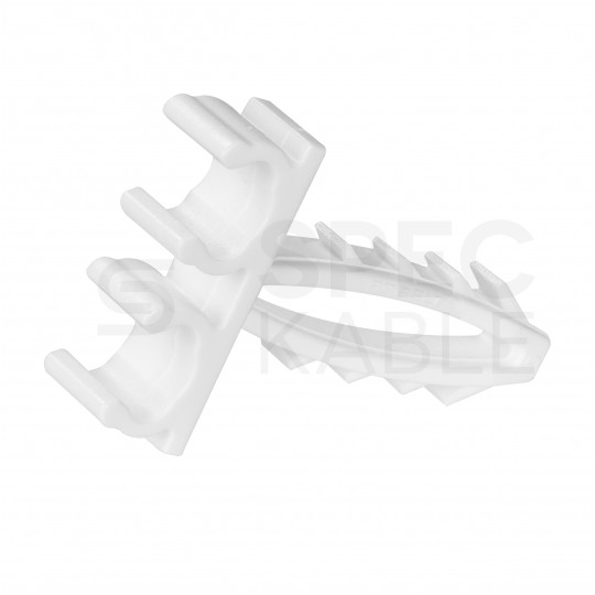 Uchwyt kablowy podwójny szybki montaż do kabli okrągłych (6-9mm) APP-02/2 100szt.