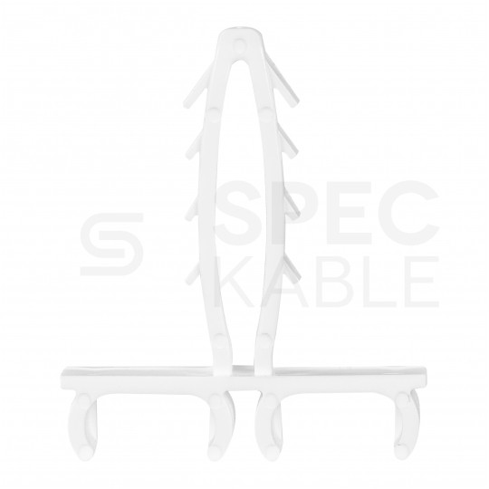 Uchwyt kablowy podwójny szybki montaż do kabli płaskich (8/12mm) APP-01/2 100szt.