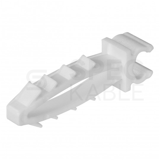 Uchwyt kablowy pojedynczy szybki montaż do kabli płaskich (8/12mm) APP-01/1 100szt.
