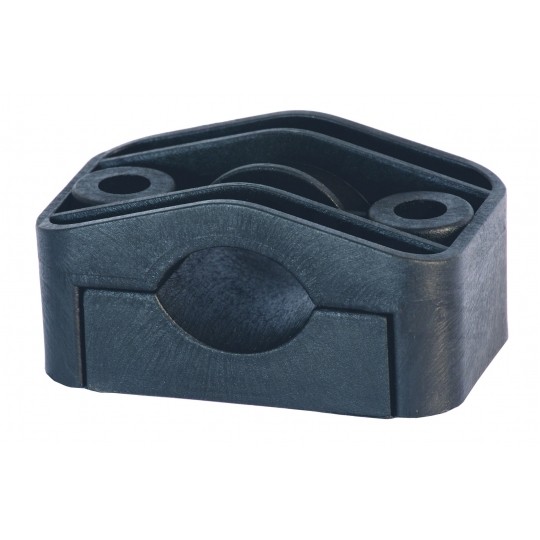 Uchwyt kablowy UKR2 45-70mm pojedynczy czarny SIMET do kabli i rur