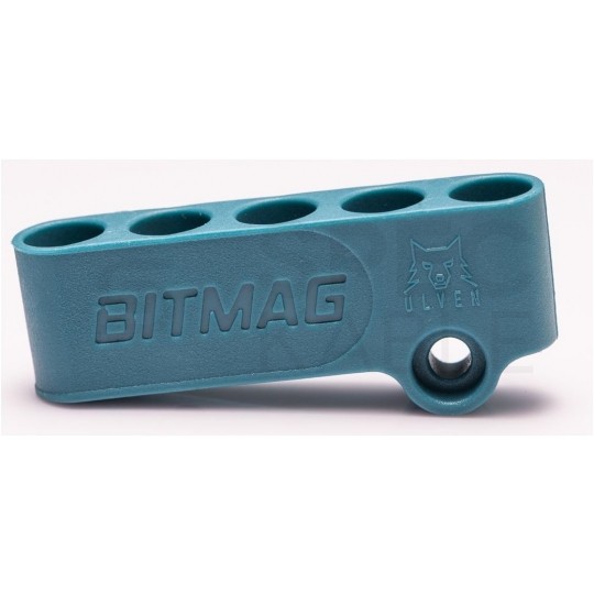 Uchwyt kompozytowy magnetyczny magazynek na bity niebieski BITMAG