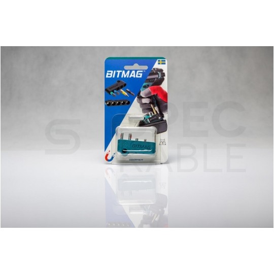 Uchwyt kompozytowy magnetyczny magazynek na bity niebieski BITMAG