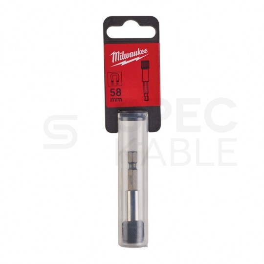 Uchwyt magnetyczny Przedłużka do bitów 1/4" HEX 58mm z samozaciskiem MILWAUKEE