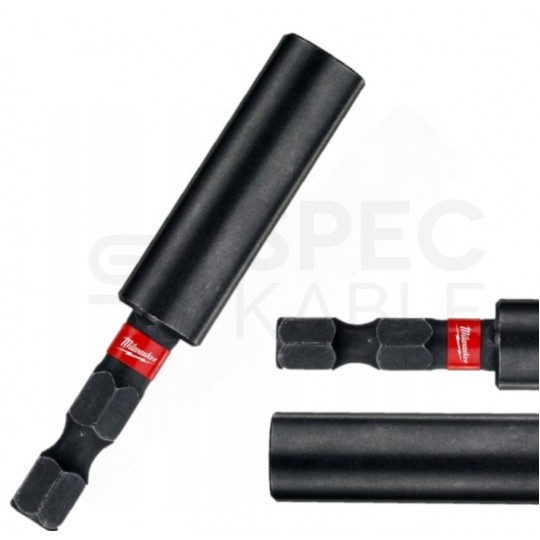 Uchwyt magnetyczny Przedłużka do bitów udarowych 1/4" HEX 60mm SHOCKWAVE Impact Duty MILWAUKEE