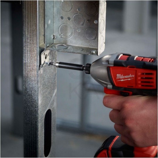 Uchwyt magnetyczny Przedłużka do bitów udarowych 1/4" HEX 60mm SHOCKWAVE Impact Duty MILWAUKEE