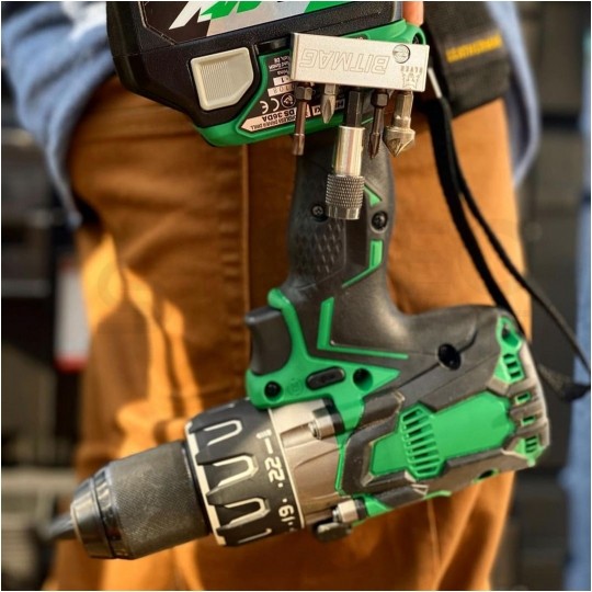 Uchwyt metalowy magnetyczny magazynek na bity aluminiowy BITMAG