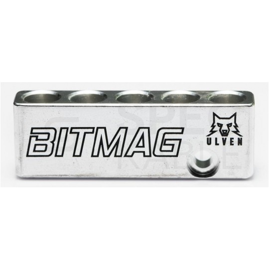 Uchwyt metalowy magnetyczny magazynek na bity aluminiowy BITMAG