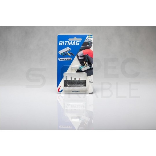 Uchwyt metalowy magnetyczny magazynek na bity aluminiowy BITMAG