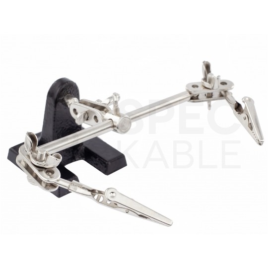 Uchwyt montażowy 2-ramienny Trzecia Ręka do lutowania i prac precyzyjnych