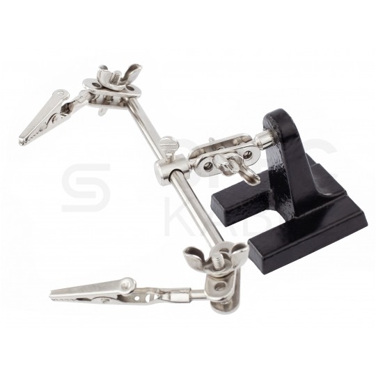 Uchwyt montażowy 2-ramienny Trzecia Ręka do lutowania i prac precyzyjnych