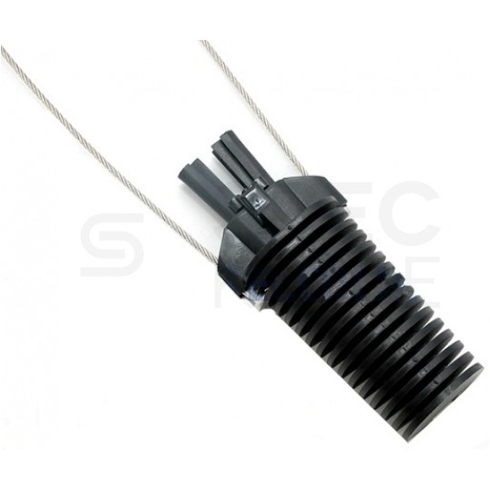 Uchwyt odciągowy dla kabli samonośnych okrągłych (3-7mm) 3kN z linką uchwytu 380mm fi:2,5mm TELCOLINE