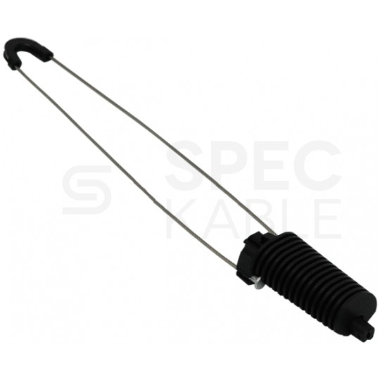 Uchwyt odciągowy dla kabli samonośnych okrągłych (3-7mm) 3kN z linką uchwytu 380mm fi:2,5mm TELCOLINE