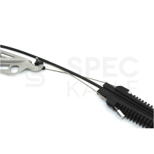 Uchwyt odciągowy dla kabli samonośnych okrągłych (8-12mm) 17,5kN z linką uchwytu 350mm fi: 3,83mm TELCOLINE