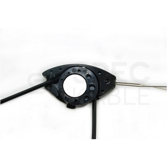 Uchwyt odciągowy do kabli napowietrznych DROP okrągłych (2-4mm) i płaskich (2-5mm) 900N TELCOLINE