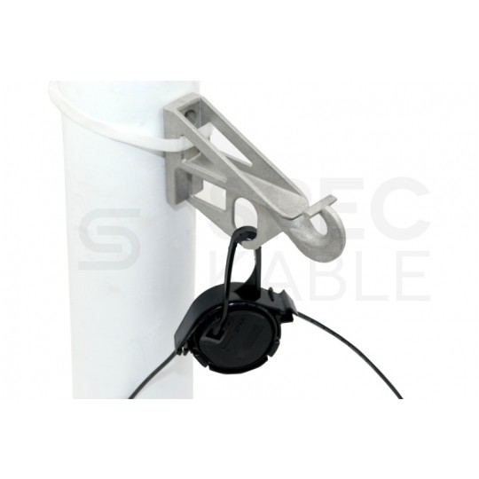 Uchwyt odciągowy do kabli napowietrznych DROP okrągłych (3-5mm) z otwieranym zaczepem TELCOLINE