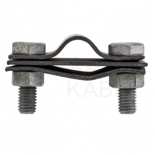 Uchwyt odgromowy Złącze krzyżowe DUŻE do bednarki (70x70mm, dwie płytki, 4xM10) PAWBOL