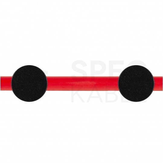 Uchwyt ozdobny do kabla ścienny sufitowy aluminiowy czarny fi: 11mm ALKRI