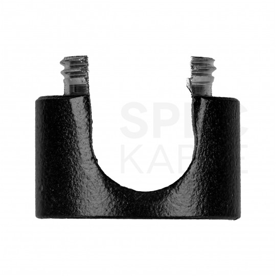 Uchwyt ozdobny do kabla ścienny sufitowy aluminiowy czarny fi: 11mm ALKRI