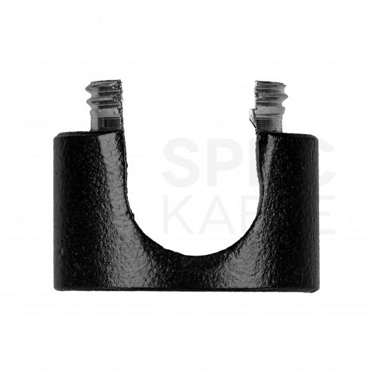 Uchwyt ozdobny do kabla ścienny sufitowy aluminiowy czarny fi: 9mm ALKRI