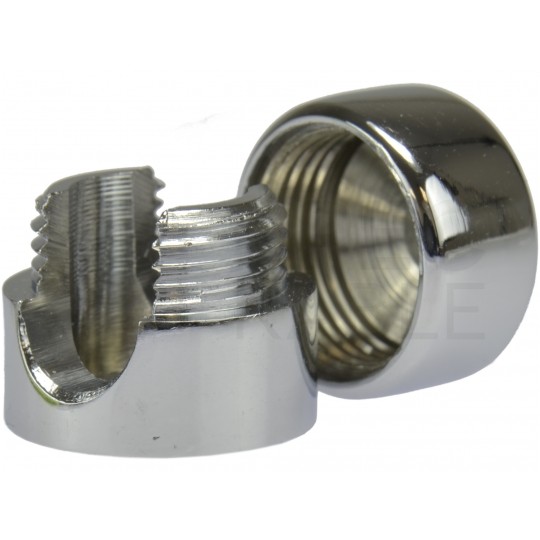 Uchwyt ozdobny do kabla ścienny sufitowy mosiężny chrom fi: 16mm ALKRI