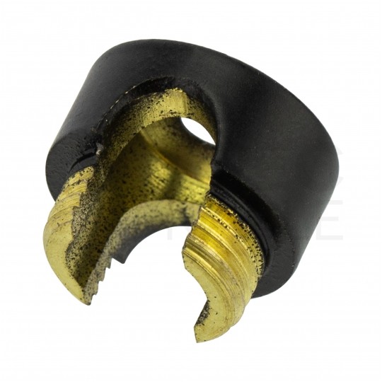 Uchwyt ozdobny do kabla ścienny sufitowy mosiężny czarny fi: 16mm ALKRI