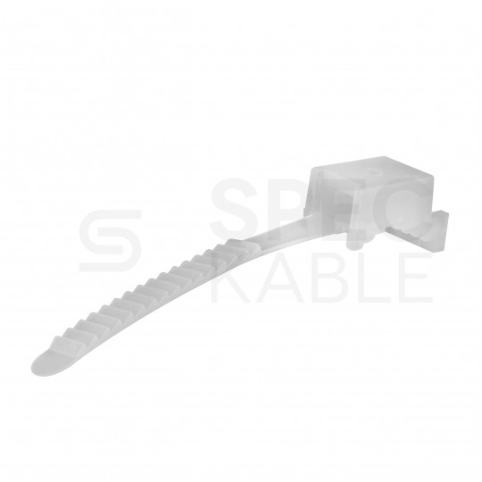 Uchwyt paskowy UP-22 biały opaska fi:9-22mm do kabli i rur instalacyjnych RLm 100szt. PAWBOL