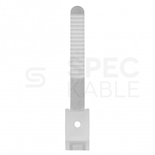 Uchwyt paskowy UP-22 biały opaska fi:9-22mm do kabli i rur instalacyjnych RLm 100szt. PAWBOL