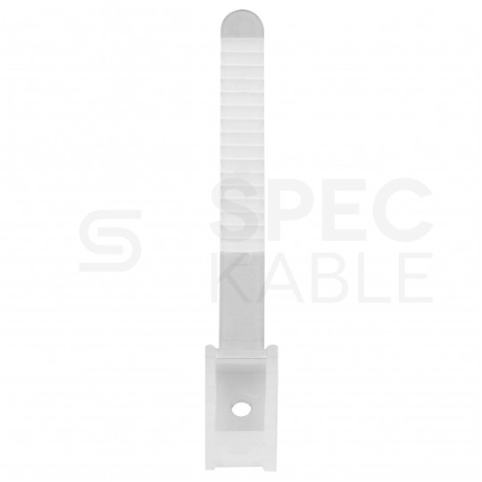 Uchwyt paskowy UP-22 biały opaska fi:9-22mm do kabli i rur instalacyjnych RLm 100szt. PAWBOL