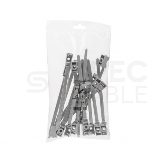 Uchwyt paskowy UZP 32-60S szary opaska fi:32-60mm do kabli i rur instalacyjnych RLm 20szt.