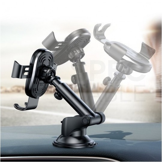 Uchwyt samochodowy grawitacyjny na telefon mocowany na przyssawke z ładowarką indukcyjna Osculum Baseus