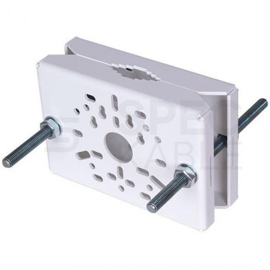 Uchwyt słupowy do kamer 170x120mm biały