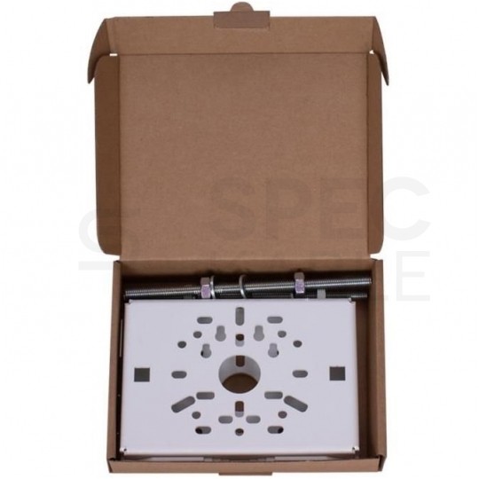 Uchwyt słupowy do kamer 170x120mm biały