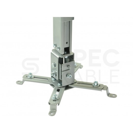 Uchwyt sufitowy, wieszak do projektora, rzutnika 43-65cm do 20kg srebrny VESA MC-581