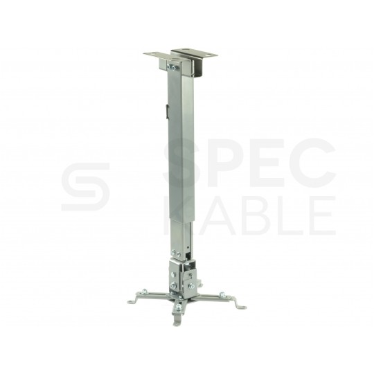 Uchwyt sufitowy, wieszak do projektora, rzutnika 43-65cm do 20kg srebrny VESA MC-581
