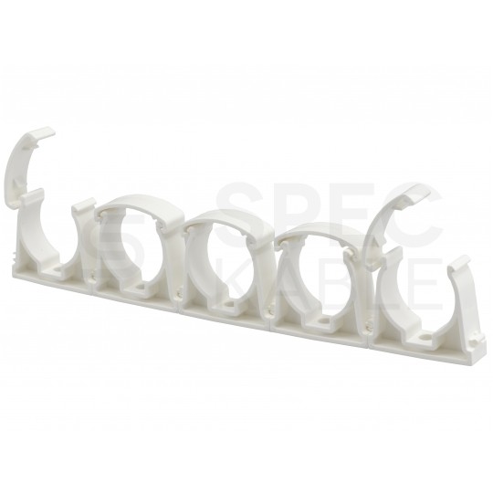 Uchwyt zamykany UZ-18 biały do rur elektroinstalacyjnych gładkich RLm-18 i peszli PUDEŁKO 100szt.